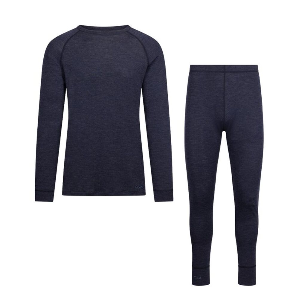Trespass Unisex Adult Demian DLX Base Layer Set / Navy Marl